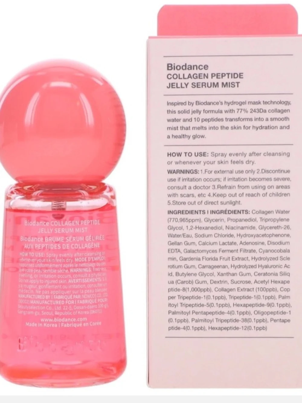 Biodance Collagen Peptide Jelly Serum Mist 50ml NIB